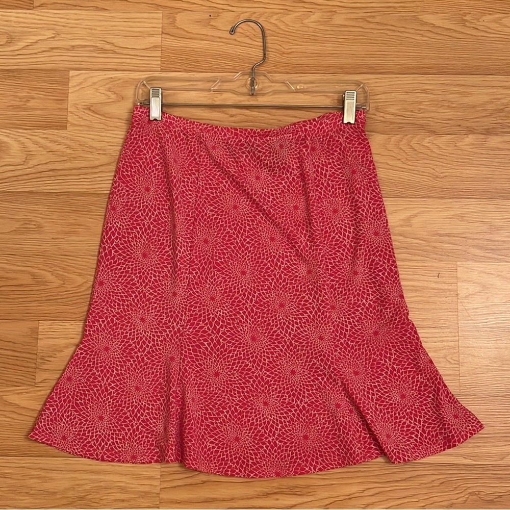 EXPRESS Skirt - Ladies Medium - punch pink with white flowers